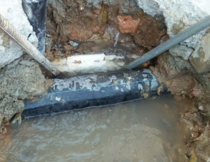 港北测漏水之水管漏水